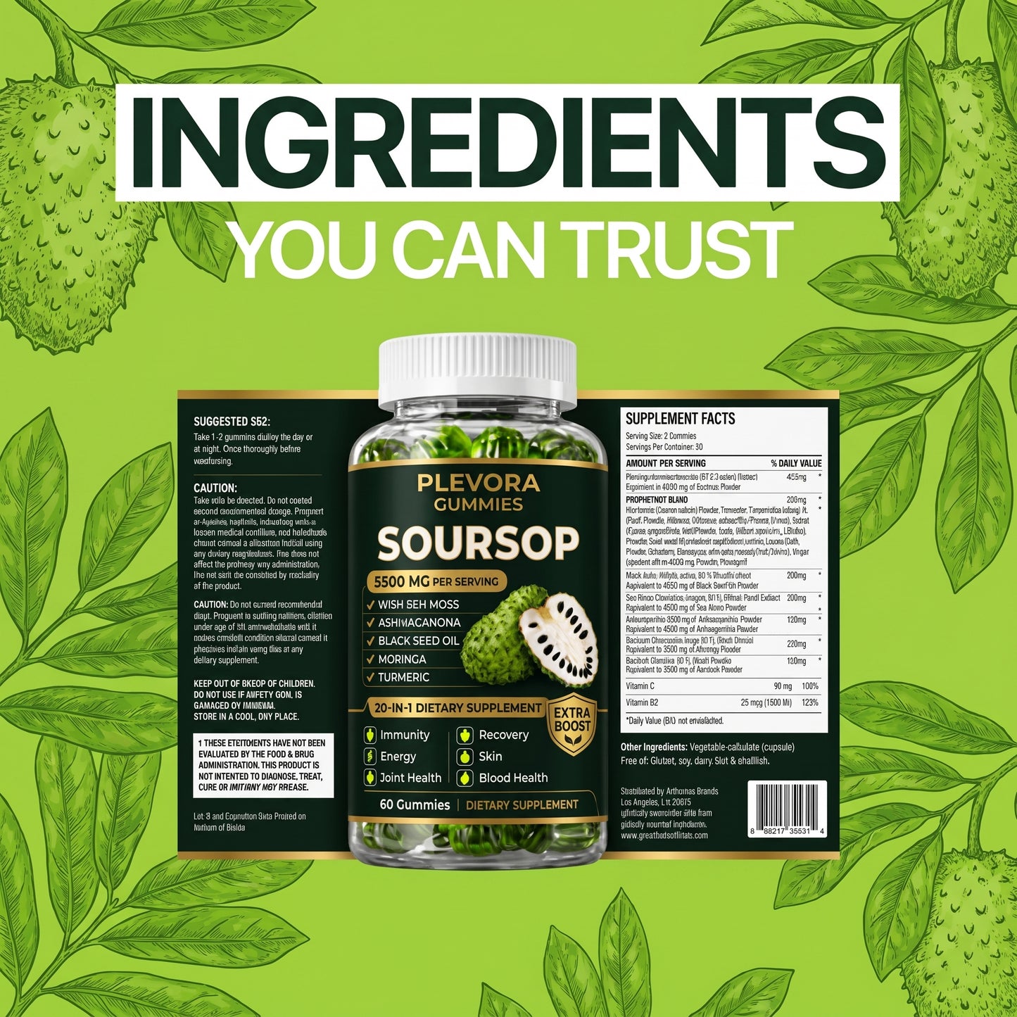 Soursop Gummies 20-in-1